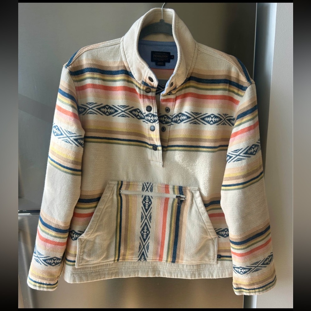 Pendleton Cozy Cotton Pullover – Size Small - image 1